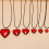 Lovely Romantics Red Heart Necklace Adjustable Neckchain-25mm 2