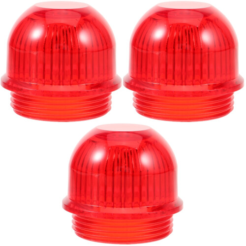 3Pièces Accessoires De Feu D'avertissement Rouge Coque En Pièce Durable 1