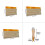 3PCS 75 Durometer Wooden Ink Silk Stencil Scraper Screen 4