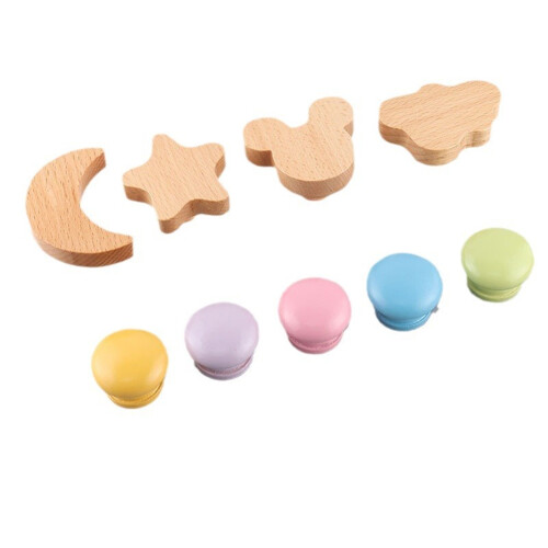 Lovely Wood Handle Wardrobes Handle Hardware Drawer Knobs-AB52 1