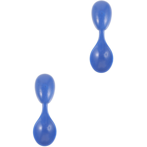 2Pcs Soft Blue Rubber Portable Small Spoons Safe for Rehabilitation 1