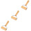 3St Lichtbruine Rollers Met Handvat Non-Stick Deegroller Pin 4