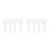 8Pcs White Plastic Rice Cooker Spoon Paddle Nonstick Design 4