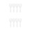 8Pcs White Plastic Rice Cooker Spoon Paddle Nonstick Design 6