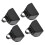 4er-Pack Mini-Kuhglocken-Set aus Metall, bunte Farben,-Schwarz 1