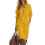 Damen-Pulloverkleid, einfarbig, Knopfleiste vorne,-Gelbes L 1