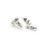 100Pcs Silver Rope Cord Locks Metal Toggle Stopper Clips for Lanyards 9