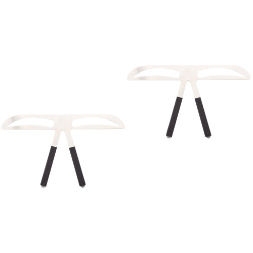 2 Pack Eyebrow Stencil Shaper Kit Drawing Tool Three-Point Ruler 2