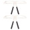2 Pack Eyebrow Stencil Shaper Kit Drawing Tool Three-Point Ruler 4