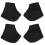4Paires Protège-Talons Usage Confortable 10