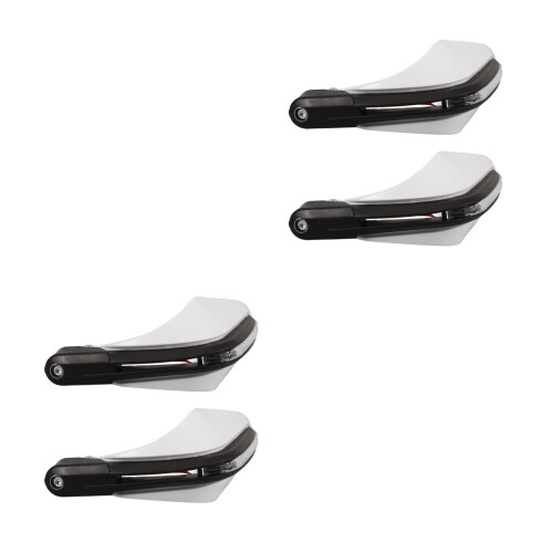 2Pièces Protège-Guidon , Bandes Blanches Intégrées 2