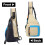 Μοντέρνο Unisex σακίδιο πλάτης Crossbody, αναπνεύσιμη τσάντα ώμου από νάιλον με 7