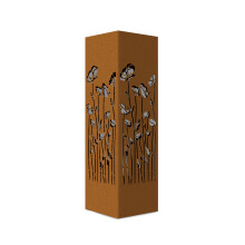 Decorative Poles Sculpture With Distressed Rustproof Hollows-E