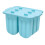 6 Cavity Silicone Ice Cream Molds Easy Releases For-Blue 1