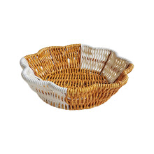 Modern Two Color Fruit Bowl With Dividers-plum bossom Small