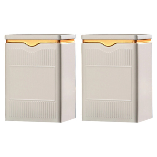 Tea Storage Container For Loose Leaf Tea Stylish-Beige S