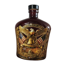 Elegant Whiskeys Decanter And Glass Cup-Single bottle with b