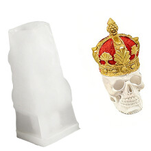 Silicone Mould Desktop Ornament Mold With Intricate Skull-A02