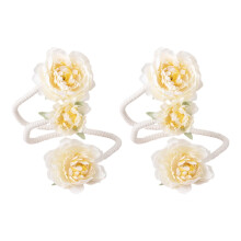 Artificial Flower Curtain Clip Flexible Window-Type A off white
