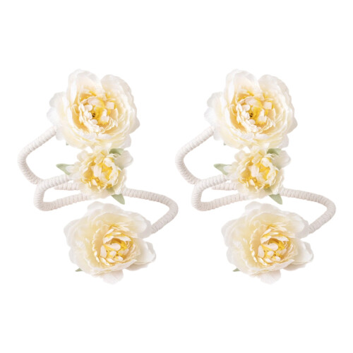 Artificial Flower Curtain Clip Flexible Window-Type A off white