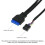 60cm Front for Case Panel Usb3.0+Usb3.0 High Definition Audio Jack Port I/O Board Internal Cable  Hub Wired Network 5