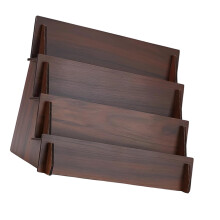 Gestufte Kartenorganisatoren aus Holz mit mehreren-Dritter Stock