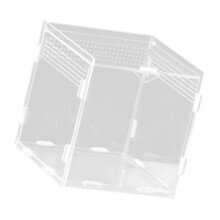 Clear Acrylic Reptiles Tanks With Ventilation-10X10X10 vertical