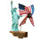 Amerikanische Windmühle im Freiheitsstatuen-Design,-1 1
