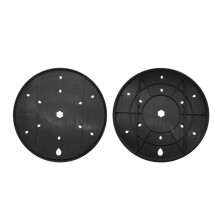 Gardening Plastic Pot Base Container Drain Inserts-Black