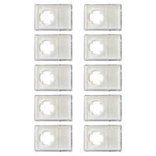 10 Pieces Clear Plastic Coin Holder Cases With Sliding Drawer