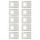 Set of 10 Plastic Stackable Open Front Coin Holder Boxes Perfect 1