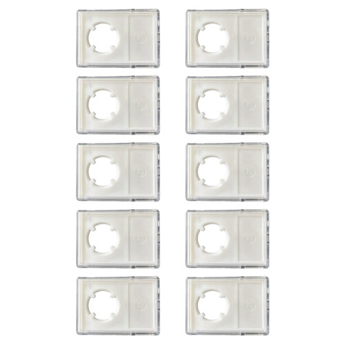 Set of 10 Plastic Stackable Open Front Coin Holder Boxes Perfect