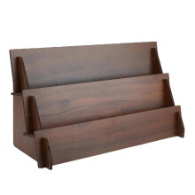 Stabiles Aufbewahrungsregal aus Holz mit-Zweiter Stock