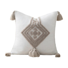 Zacht katoenen linnen kussensloop 45x45cm Getuft decoratief-01