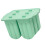 La crème glacée de Silicone de 6 cavités moule le fabricant-Vert 1