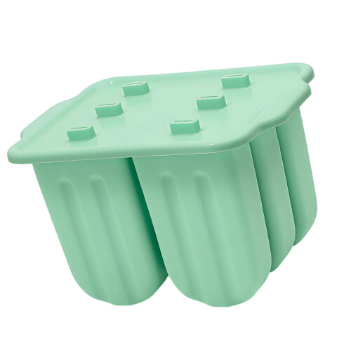 La crème glacée de Silicone de 6 cavités moule le fabricant-Vert