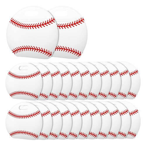 24Pcs Athletic Ball Theme Bag Waterproof Clear Plastic-Style7