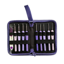 Crochet Needle Set Including Various Hook And Tool For-puple