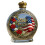 Scratch Resistant American Flag Whiskeys Bottle Liquor Container 1