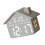 Cute House Shape Electronic Digital Alarm Clock With Night-Gray 1
