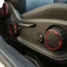 6Pcs Car Adjustment Knob Ring Cover Trim Red for A B GLA CLA Class W176 W117 W246 C117 A180