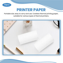 10 Rouleaux de Papier Thermique Caisse Enregistreuse POS ReçUs Papiers 57X30Mm Papier Thermique pour Imprimante Caisse Enregistreuse
