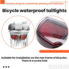 6V LED E-Bike Tail Light Electric Bike Rear Rack Brake Lamp for BBS01B BBS02B BBSHD Mid Drive Motor