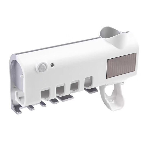 Touchless tandpastadispenserrek met sterilisator voor het-Wit