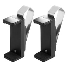 2 Pcs Car Key Garage Door Key Remoter Clamp Bracket Car Sun Visor Clip Holder Auto Fastener Clip Bracket Car Accessories Black