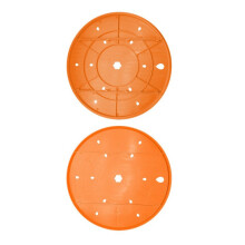 4PCS Plastic Flower Pot Drainage Inserts Easy To-orang color