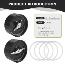 Replacement  and Flat Blades - Replacement Parts with Extra 4 Gaskets for 250W Blender Juicer Mixer