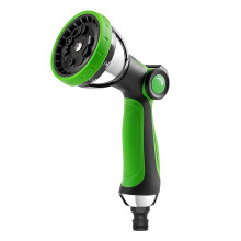 Water Hose Nozzle Multifunctional for Cleaning-green black