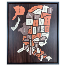 High Quality Cut Country Map Wood Game For Youth And Enthusiasts