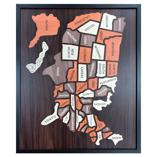 Creative National districts Wooden Panel For Wall Display And
